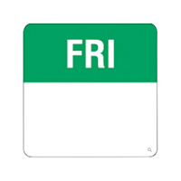 Fildes Food Safety Square Removable Label Friday, 40mm, 500/Roll Box