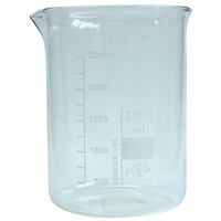Simax Beaker, 5ml, Low Form, Graduated with Spout, 22 (Diameter) x 30 (Height) mm, European, Each Each