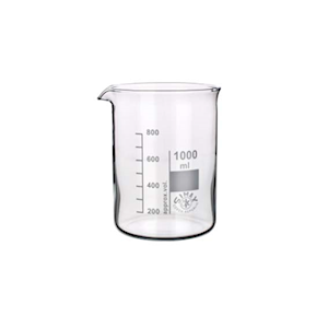 Simax Beaker, 5ml, Low Form, Graduated with Spout, 22 (Diameter) x 30 (Height) mm, European, Each Each