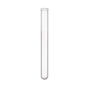 Livingstone Test Tubes, with Rim, 10 Diameter x 75 Height mm, Round Bottom, Soda Lime Glass, 100/Pack Box