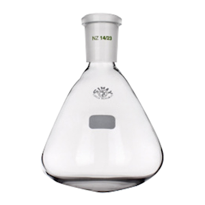 Simax Micro Flask, Round Bottom, 250mL, Socket Joint 14/23, 90 x 116(H) mm, Borosilicate Glass, European, Each Each