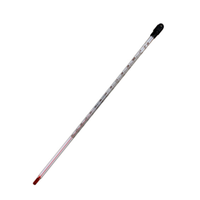 Livingstone, Laboratory Thermometer, Red Spirit, -20deg to 110deg Celsius, 2.0deg Divisions, White Back, 300mm Length, Each