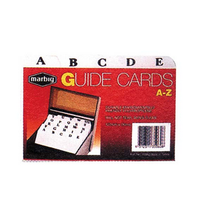 GUIDE CARD DIVIDERS BOARD A-Z4"X6" EACH PK Pack