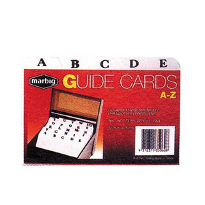 GUIDE CARD DIVIDERS BOARD A-Z4"X6" EACH PK Pack