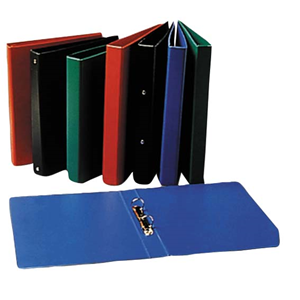 Marbig Economy Insert Ring Binder, A4, 25mm, 3 O-Rings, Red, Each Each