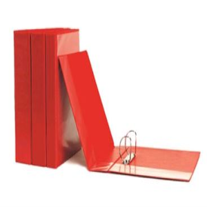 BINDER A4 3 O RING 38MM RED MARBIG EACH Each