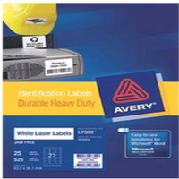 AVERY L7060 POLY/VINYL 25/PK Pack