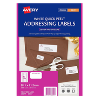AVERY SPEC. INK. LABELS J8651M65L 38.1X21.2MM 50/PK Pack