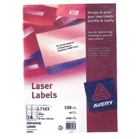 AVERY LABELS L7567 CLEAR SHIPPING Pack