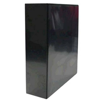 Bantex Insert Ring Binder, A4, 65mm, 4 D-Rings, Black, Each Each