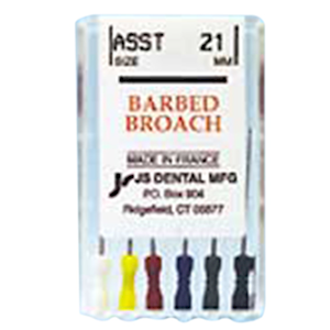 BARBED BROACHES BLACK COARSE 4/PK Pack