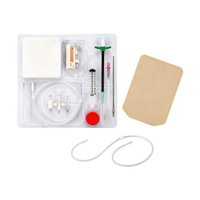 BD PleurX Pleural Catheter Mini Kit, 15.5FR x 66cm Silicone Tube with Polyester Cuff, 10mL Syringe, Each