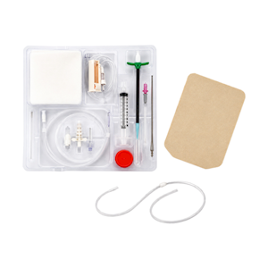 BD PleurX Pleural Catheter Mini Kit, 15.5FR x 66cm Silicone Tube with Polyester Cuff, 10mL Syringe, Each