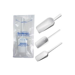 Bel-Art Sampling Scoop, 250mL, Polystyrene, Sterile, White, Each Each
