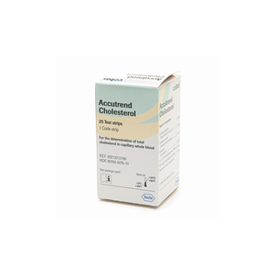 Accutrend Cholesterol Strips, 25 Strips/Pack Pack