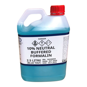 Neutral Buffered Formalin, 10 Percent, Blue, 2.5 Litres Bottle