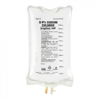 Out of Date, Baxter 0.9pct Sodium Chloride Irrigation, 3 Litre Bag, Loose, Original Unopened Condition, Price Discounted, While Stocks last Each
