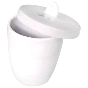 Livingstone High Wall Crucible with Lid, 20mL, 3.8(D) x 3.4(H)cm, Porcelain, 20 Pieces/Box Box