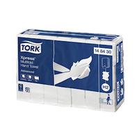 Tork Xpress Multifold Hand Towel Slimline Advanced H2, 1-Ply, 21 x 24cm, White, 185 Sheets/Pack, 21 Packs/Carton or 3885 Sheets/Carton
