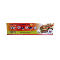 MaxValu Plastic Cling Wrap in Dispenser Pack, 33cm x 600m, 9 Microns, PVC & BPA Free, Non-Toxic, 6 Rolls/Carton Carton