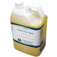 Livingstone Disinfectant Sanitiser, 5 Litre Bottle, Commercial Grade, Lemon Scent, Each Each