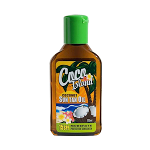 Coco Island Suntan Oil, 125ml, SPF 15, Each