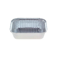 Confoil Medium Takeaway Foil Container with Lid, 800mL, Top Out: 195 x 143 x 48mm, 500 Pieces/Carton