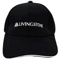 Livingstone Dad Hat, 11 x 7cm, Circumference 58 - 62cm, Cotton, Black, Each Each