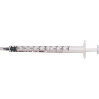 Livingstone Syringe, 1ml, Luer Slip Tip, Tuberculin, White Plunger, Latex Free, Hypoallergenic, Non-Sterile, Loose Each