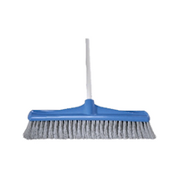 Oates Indoor Broom, 450mm, Jumbo, Medium Stiff Bristles, with Handle, Blue, Each Each