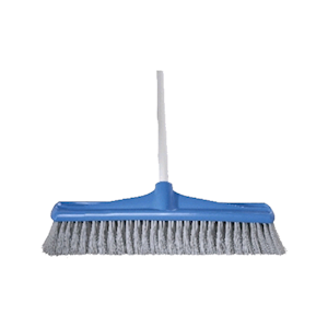 Oates Indoor Broom, 450mm, Jumbo, Medium Stiff Bristles, with Handle, Blue, Each Each