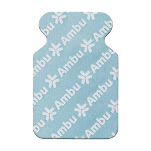 Ambu ECG Electrode Tab White Sensor, 0415M, 34mm, 500 Pieces/Carton Box