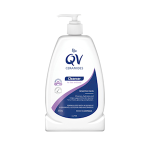 QV Ceramides Cleanser, For Face & Body, 350g with Pump, Each Each