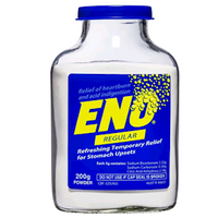 ENO Heartburn and Indigestion Relief Powder, 200g, Regular, Effervescent, Sugar-free, Sodium Bicarbonate, Citric Acid, Each