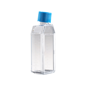 Falcon Treated Cell Culture Flasks with 0.2um Membrane Vented Screw Cap, 50mL, 25cm^2, Canted Neck, PS, Sterile, 20/Pack 100/Case Case