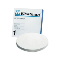 Whatmann Filter Paper, Qualitative, Circles, Medium/Fast Speed, Grade 1, Diameter: 30mm, Ash pct: 0.06, 11 um, Thickness: 0.18mm, 400/Pack Pack