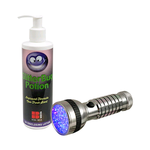 GlitterBug Hand Washing Beginner Training Kit, UV Torch & GlitterBug Potion, Each Each
