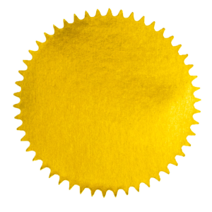 GOLD FOIL SEALS PKT 100 Each