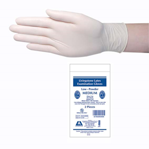 Livingstone Premium Biodegradable Latex Gloves, Medium, 2/Bag