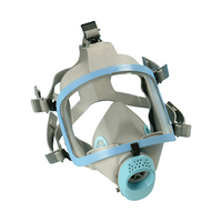 Livingstone Full Face Gas Mask, without Cartridge (Cartridge sold seperately), Blue, Each Each