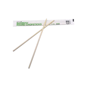 Greenmark Bamboo Chopstick, 4.5 x 200mm, Round, Biodegradable, Individually Packed, 1 Set/Pack, 3000 Packs/Carton Carton