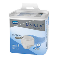 Hartmann Molicare Premium Mobile 6 Drops, 60 - 90cm, 1,475ml, Small, Pull Up, Unisex, 14/Pack Pack