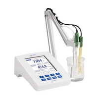 Hanna Instruments Laboratory Research Grade Benchtop Meter, pH/mV and EC/TDS/Salinity/Resistivity, Each Each
