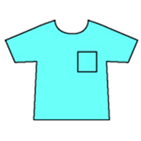 Halyard Scrub Shirt, 3 Layers SMS Fabric, Blue, Large, Each Pack
