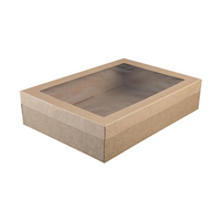 Wholesale Catering Kraft Catering Box with Lid, 359(L) x 252 (W) x 800(H) mm, Medium, 10 Pieces/Pack Carton