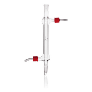 Monash Condenser, Liebig, with Hose Connection, Socket Joint and Cone 24/29, Effective Length: 395mm, Borosilicate Glass, Each Each