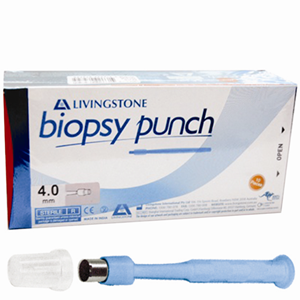 Livingstone Biopsy Punch with Stainless Steel Cutting Edge