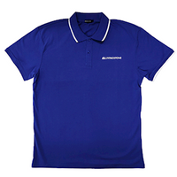 Livingstone Polo T-Shirt, 100pct Cotton, 45+ Thread Count, 220GSM Yarn Weight, Large, Navy Blue, Each Each