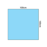 Multigate Protex®4 Utility Drape, 100 x 100cm, Sterile, Blue, 30 Pieces/Carton