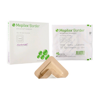 Mepilex Border Silicone Foam Dressings, 10 x 10cm, Self Adherent, 10/Box Box